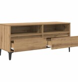 VidaXL TV-kast met lade Artisan Eiken 100 x 34,5 x 44,5 cm