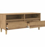 VidaXL TV-kast Artisan Eiken 100 x 34,5 x 44,5 cm Bewerkt hout