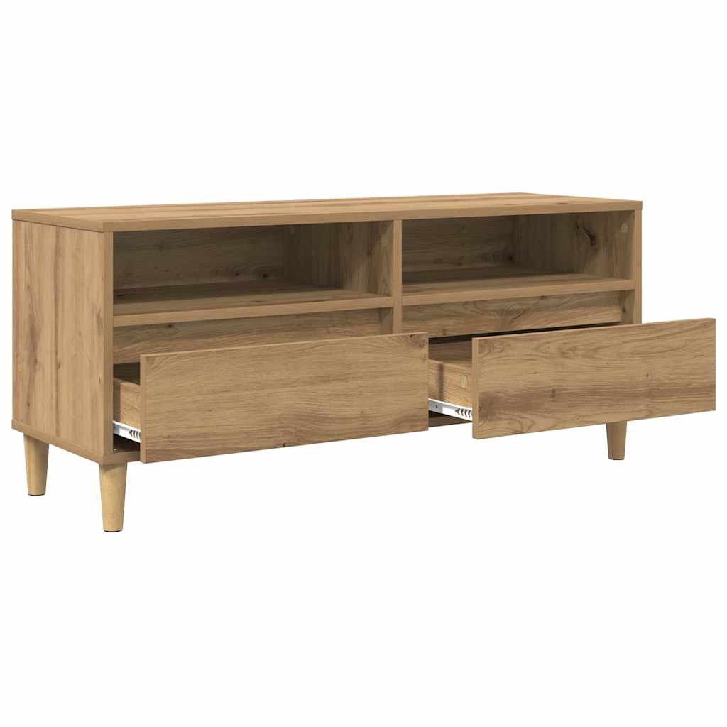 VidaXL TV-kast Artisan Eiken 100 x 34,5 x 44,5 cm Bewerkt hout