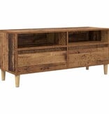 VidaXL TV-kast met lade Oud Hout 100 x 34,5 x 44,5 cm Bewerkt hout