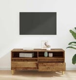 VidaXL TV-kast met lade Oud Hout 100 x 34,5 x 44,5 cm Bewerkt hout