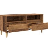 VidaXL TV-kast met lade Oud Hout 100 x 34,5 x 44,5 cm Bewerkt hout