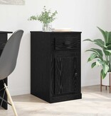 VidaXL Bijzetkast Zwart Eiken 40 x 50 x 75 cm Bewerkt hout