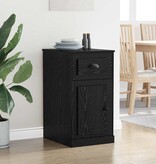 VidaXL Bijzetkast Zwart Eiken 40 x 50 x 75 cm Bewerkt hout