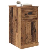 VidaXL Bijzetkast Wandgemonteerd Oud hout 40 x 50 x 75 cm Bewerkt hout
