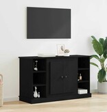 VidaXL Dressoir Zwart Eiken 100 x 35,5 x 60 cm Bewerkt hout