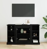 VidaXL Dressoir Zwart Eiken 100 x 35,5 x 60 cm Bewerkt hout