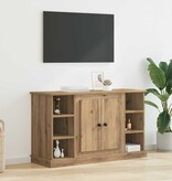 VidaXL Dressoir Artisan Eiken 100 x 35,5 x 60 cm Bewerkt hout