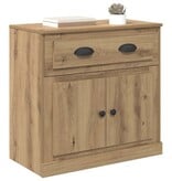 VidaXL Highboard Artisan Eiken 70 x 35,5 x 67,5 cm Bewerkt hout