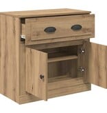 VidaXL Highboard Artisan Eiken 70 x 35,5 x 67,5 cm Bewerkt hout