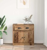 VidaXL Highboard met lade Oud Hout 70 x 35,5 x 67,5 cm Bewerkt hout