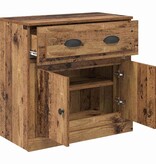 VidaXL Highboard met lade Oud Hout 70 x 35,5 x 67,5 cm Bewerkt hout
