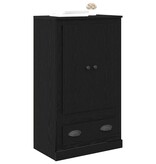 VidaXL Highboard Zwart Eiken 60 x 35,5 x 103,5 cm Bewerkt hout