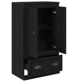 VidaXL Highboard Zwart Eiken 60 x 35,5 x 103,5 cm Bewerkt hout