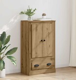 VidaXL Highboard Artisan Eiken 60 x 35,5 x 103,5 cm Bewerkt hout