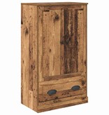 VidaXL Highboard met lade Oud Hout 60 x 35,5 x 103,5 cm Bewerkt hout