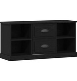 VidaXL TV-kast met lade Zwart Eiken 99,5 x 35,5 x 48 cm Bewerkt hout