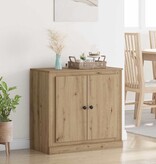 VidaXL Dressoir Artisan Eiken 70 x 35,5 x 67,5 cm Bewerkt hout