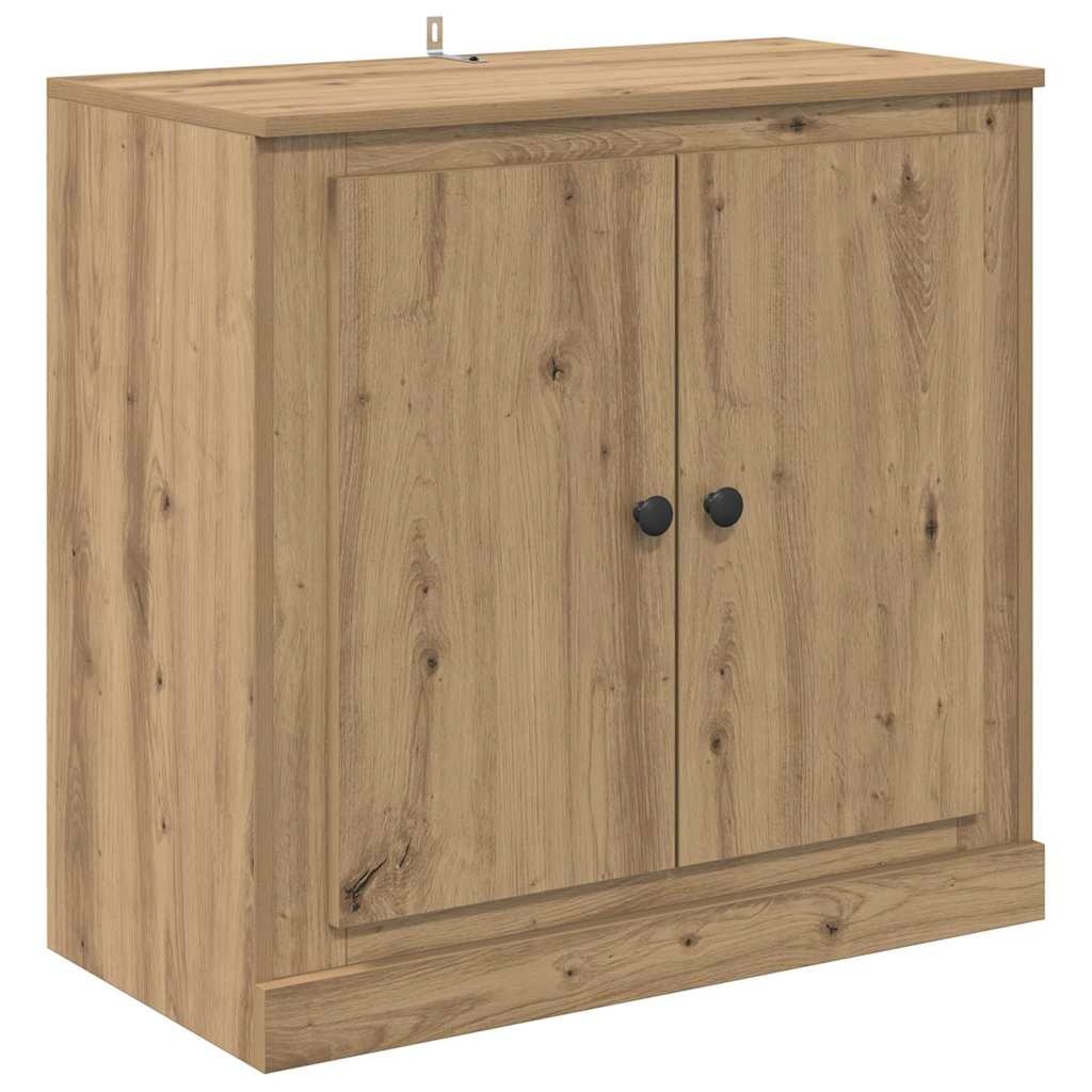 VidaXL Dressoir Artisan Eiken 70 x 35,5 x 67,5 cm Bewerkt hout