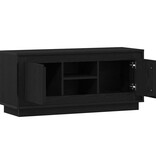 VidaXL TV-kast Zwart Eiken 102 x 35 x 45 cm Bewerkt hout