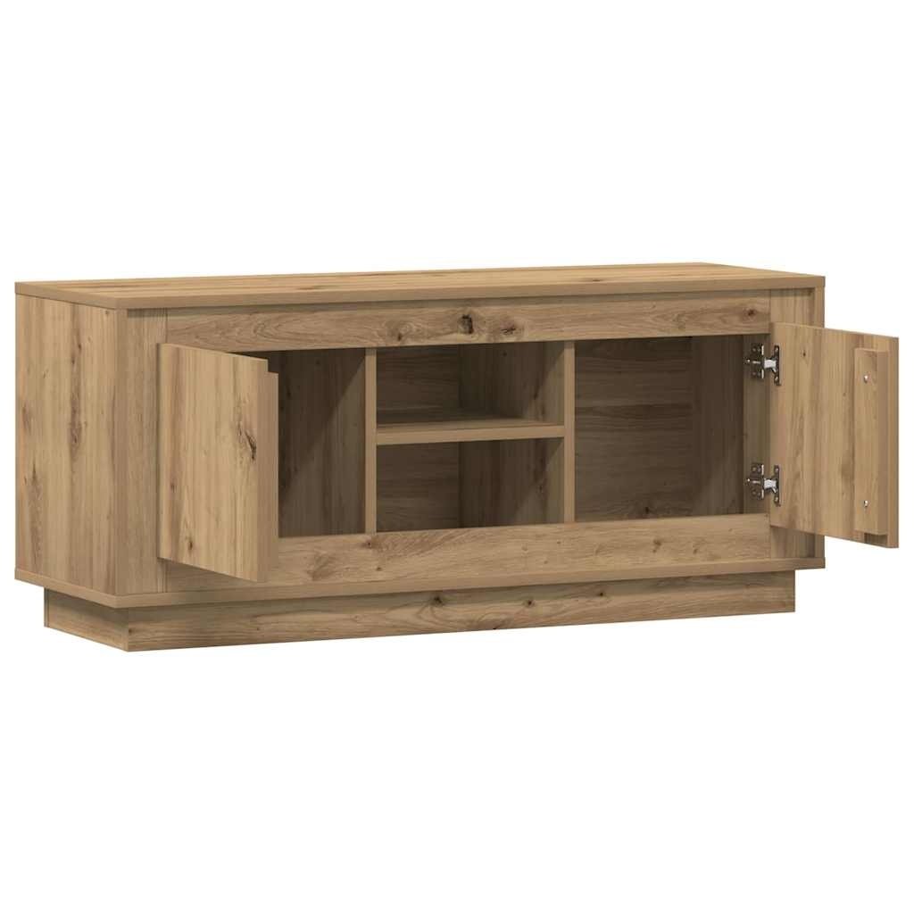 VidaXL TV-kast Artisan Eiken 102 x 35 x 45 cm Bewerkt hout