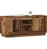 VidaXL TV-kast Oud Hout 102 x 35 x 45 cm Bewerkt hout