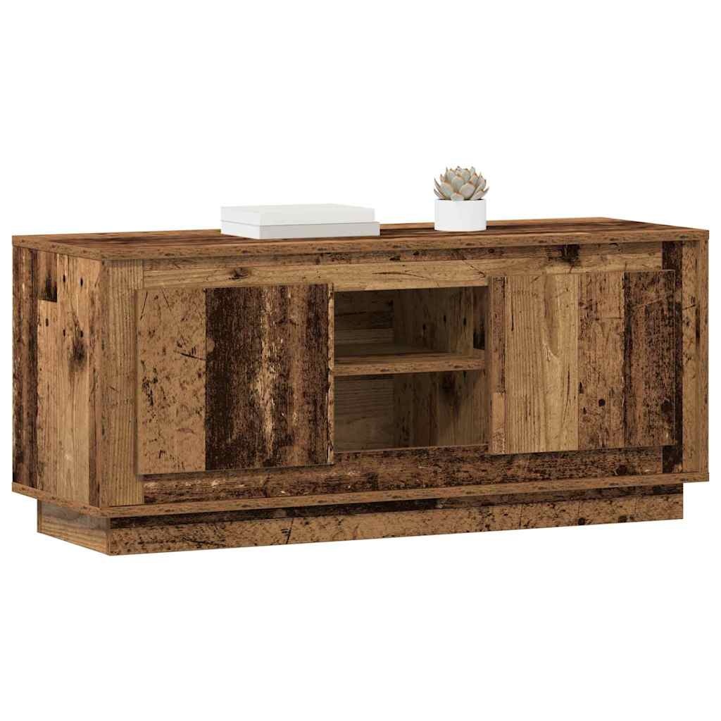 VidaXL TV-kast Oud Hout 102 x 35 x 45 cm Bewerkt hout