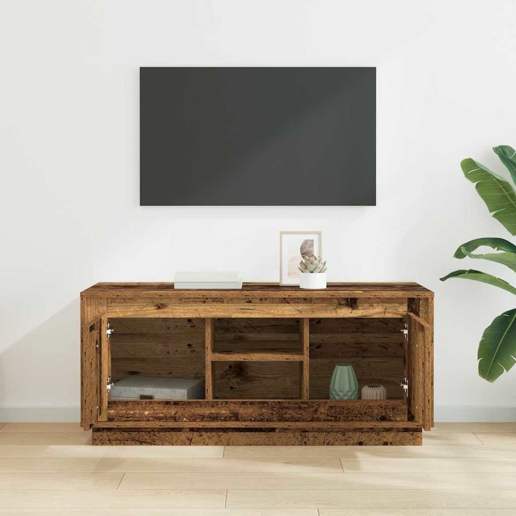 VidaXL TV-kast Oud Hout 102 x 35 x 45 cm Bewerkt hout