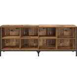 VidaXL Schoenenkast Oud Hout 131 x 35 x 50 cm Gemonteerd hout en ijzer