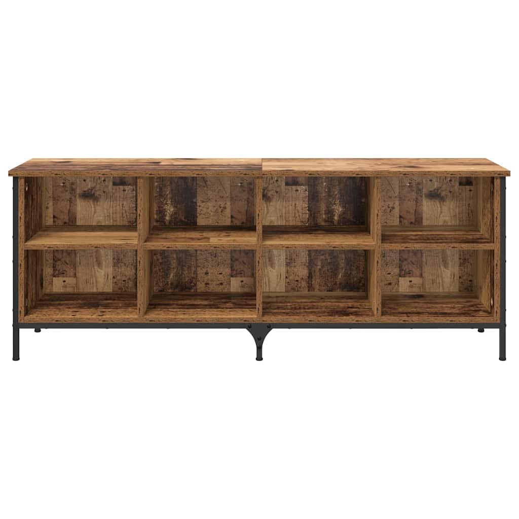 VidaXL Schoenenkast Oud Hout 131 x 35 x 50 cm Gemonteerd hout en ijzer