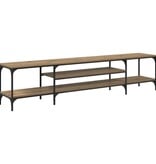 VidaXL TV-kast Artisan Eiken 201 x 35 x 45 cm Gemonteerd hout en ijzer