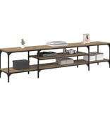 VidaXL TV-kast Artisan Eiken 201 x 35 x 45 cm Gemonteerd hout en ijzer
