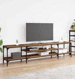 VidaXL TV-kast Oud Hout 201 x 35 x 45 cm Gemonteerd hout en ijzer