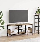 VidaXL TV-kast Artisan Eiken 100 x 35 x 45 cm Gemonteerd hout en ijzer