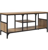 VidaXL TV-kast Artisan Eiken 100 x 35 x 45 cm Gemonteerd hout en ijzer