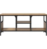 VidaXL TV-kast Artisan Eiken 100 x 35 x 45 cm Gemonteerd hout en ijzer