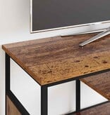VidaXL TV-kast Oud Hout 100 x 35 x 45 cm Gemonteerd hout en ijzer