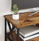 VidaXL TV-kast Oud Hout 90 x 33 x 45 cm Engineered hout en staal