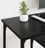 VidaXL TV-kast Zwart Eiken 102 x 35 x 45,5 cm Gemonteerd hout en ijzer