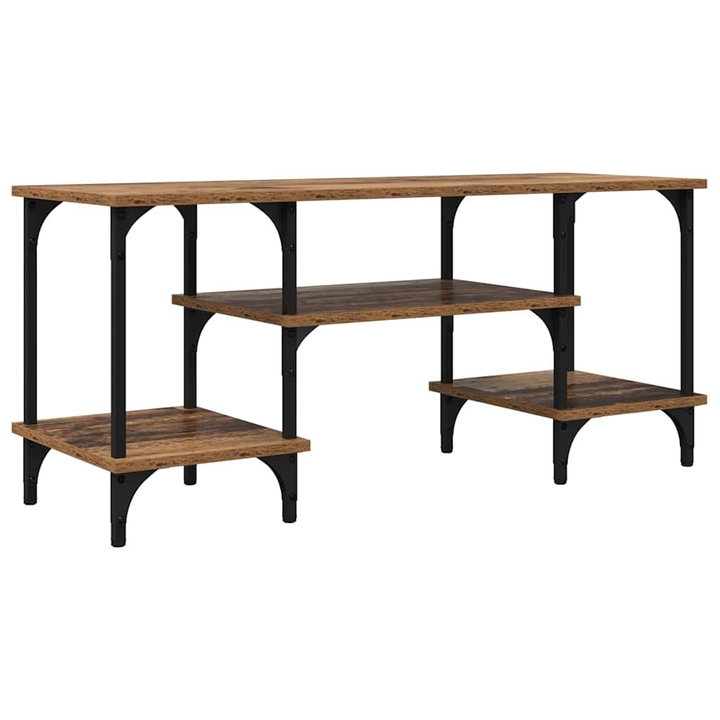 VidaXL TV-kast Oud Hout 102 x 35 x 45,5 cm Gemonteerd hout en ijzer