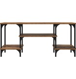 VidaXL TV-kast Oud Hout 102 x 35 x 45,5 cm Gemonteerd hout en ijzer