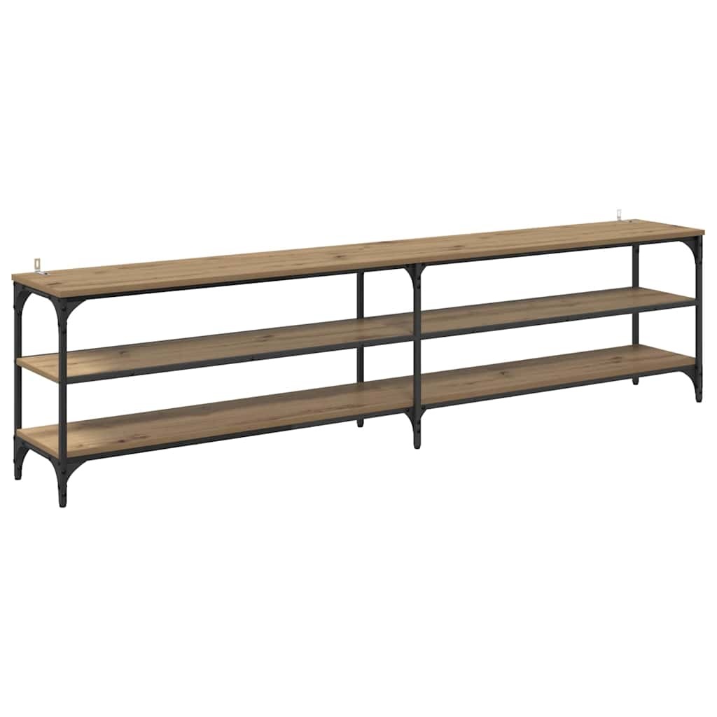 VidaXL TV-kast Artisan Eiken 200 x 30 x 50 cm Gemonteerd hout en ijzer