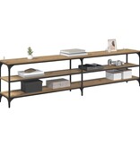 VidaXL TV-kast Artisan Eiken 200 x 30 x 50 cm Gemonteerd hout en ijzer