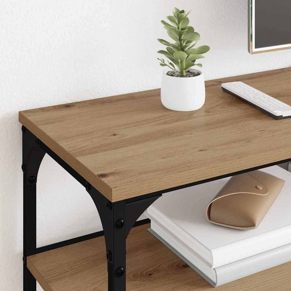 VidaXL TV-kast Artisan Eiken 200 x 30 x 50 cm Gemonteerd hout en ijzer