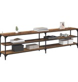 VidaXL TV-kast Oud Hout 200 x 30 x 50 cm Gemonteerd hout en ijzer