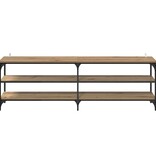 VidaXL TV-kast Artisan Eiken 160 x 30 x 50 cm Gemonteerd hout en ijzer