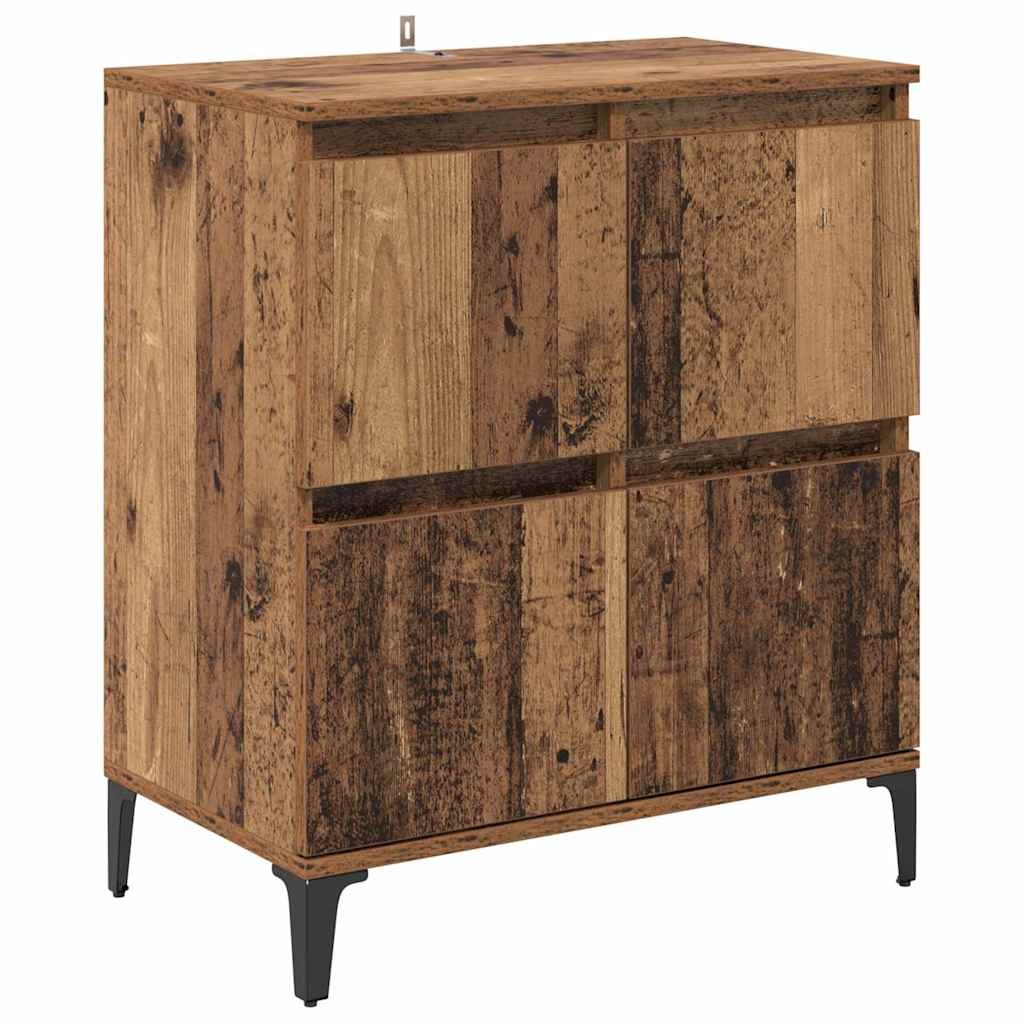 VidaXL Dressoir Oud Hout 60 x 35 x 70 cm Gemonteerd hout en ijzer