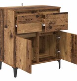 VidaXL Dressoir Oud Hout 60 x 35 x 70 cm Gemonteerd hout en ijzer