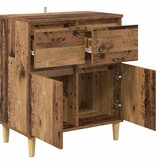 VidaXL Dressoir met lade Oud Hout 60 x 35 x 70 cm Bewerkt hout