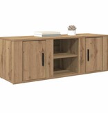 VidaXL TV-kast Artisan Eiken 100 x 31,5 x 35 cm Bewerkt hout